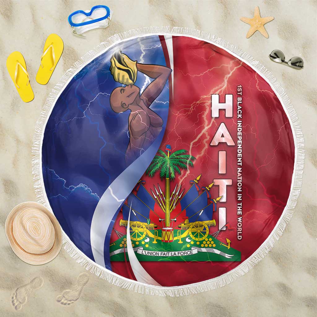 Haiti Independence Day Beach Blanket The First Black Independent Nation - African Pride