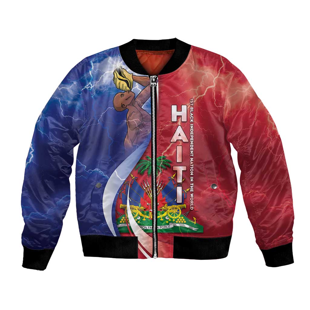 Haiti Independence Day Bomber Jacket The First Black Independent Nation - African Pride