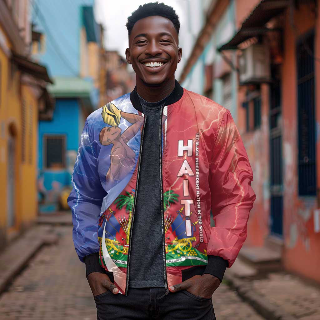 Haiti Independence Day Bomber Jacket The First Black Independent Nation - African Pride