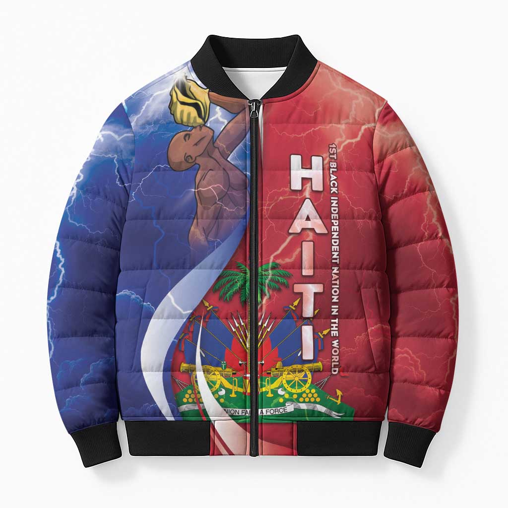 Haiti Independence Day Bomber Puffer Jacket The First Black Independent Nation