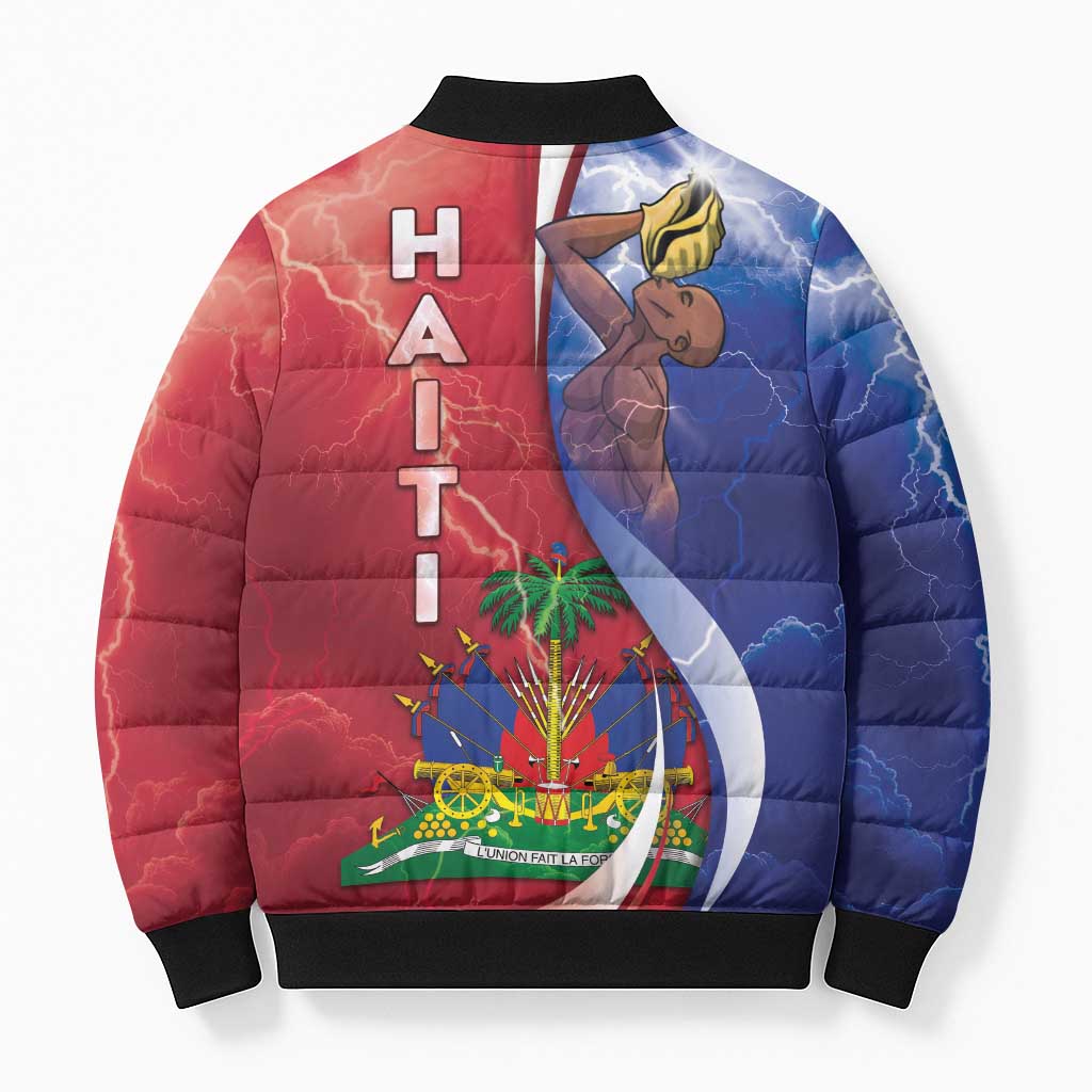 Haiti Independence Day Bomber Puffer Jacket The First Black Independent Nation