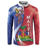 Haiti Independence Day Button Sweatshirt The First Black Independent Nation