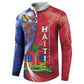 Haiti Independence Day Button Sweatshirt The First Black Independent Nation
