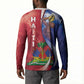 Haiti Independence Day Button Sweatshirt The First Black Independent Nation