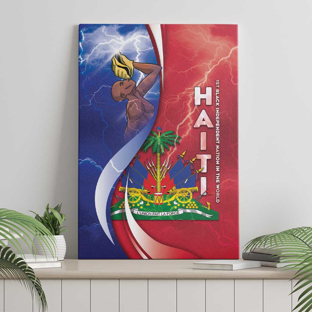 Haiti Independence Day Canvas Wall Art The First Black Independent Nation - African Pride