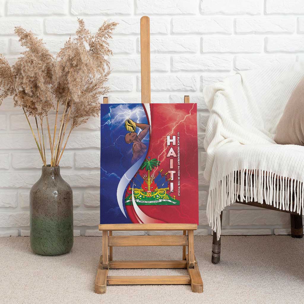 Haiti Independence Day Canvas Wall Art The First Black Independent Nation - African Pride
