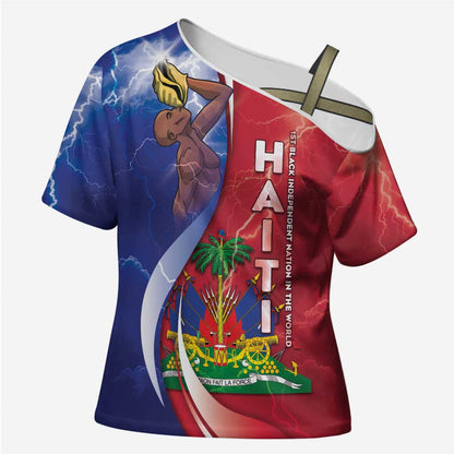 Haiti Independence Day Cross Shoulder Shirt The First Black Independent Nation