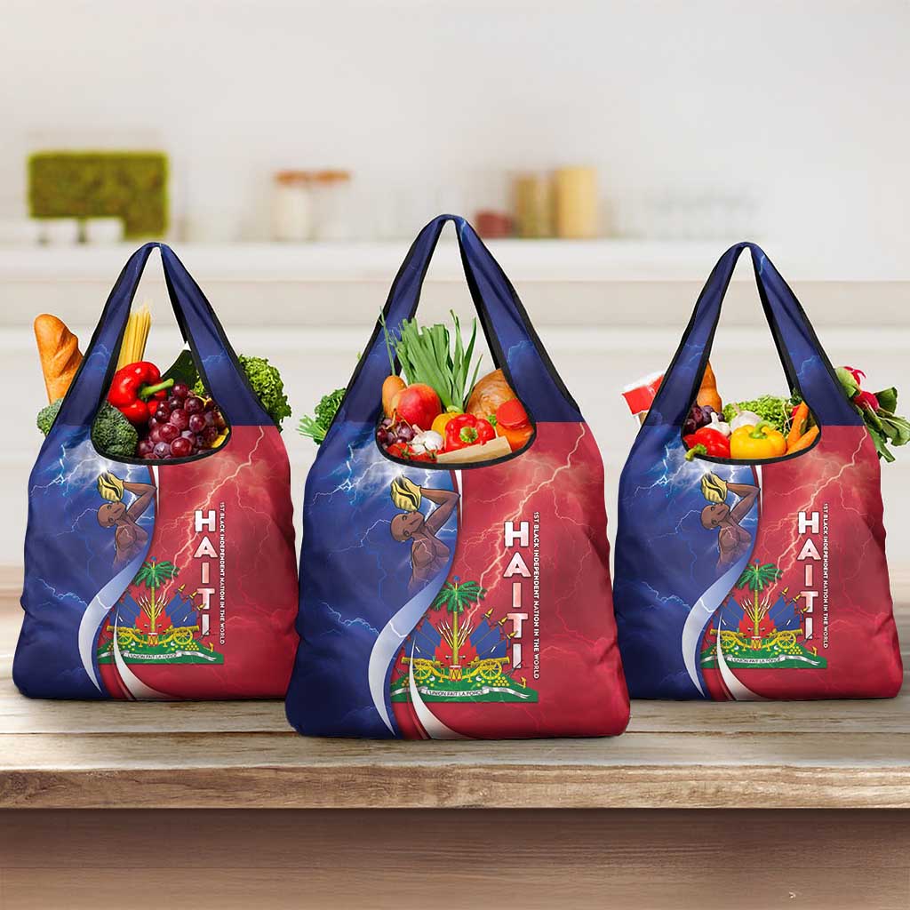 Haiti Independence Day Grocery Bag The First Black Independent Nation - African Pride