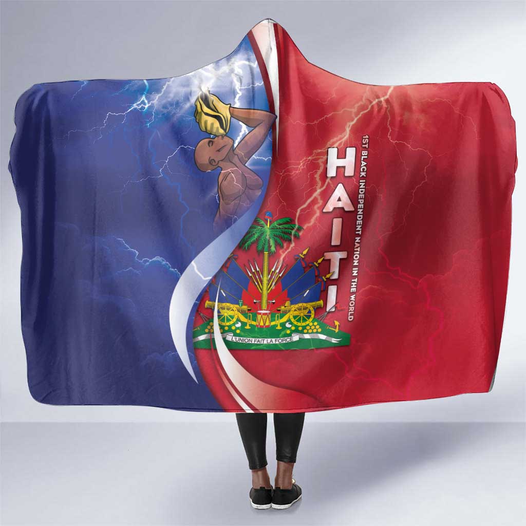 Haiti Independence Day Hooded Blanket The First Black Independent Nation - African Pride