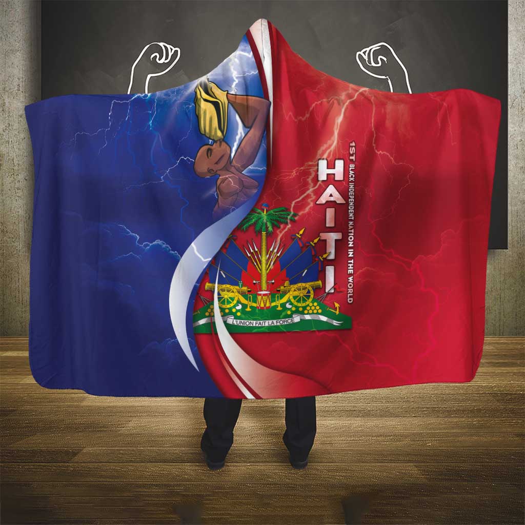 Haiti Independence Day Hooded Blanket The First Black Independent Nation - African Pride