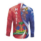 Haiti Independence Day Long Sleeve Button Shirt The First Black Independent Nation - African Pride