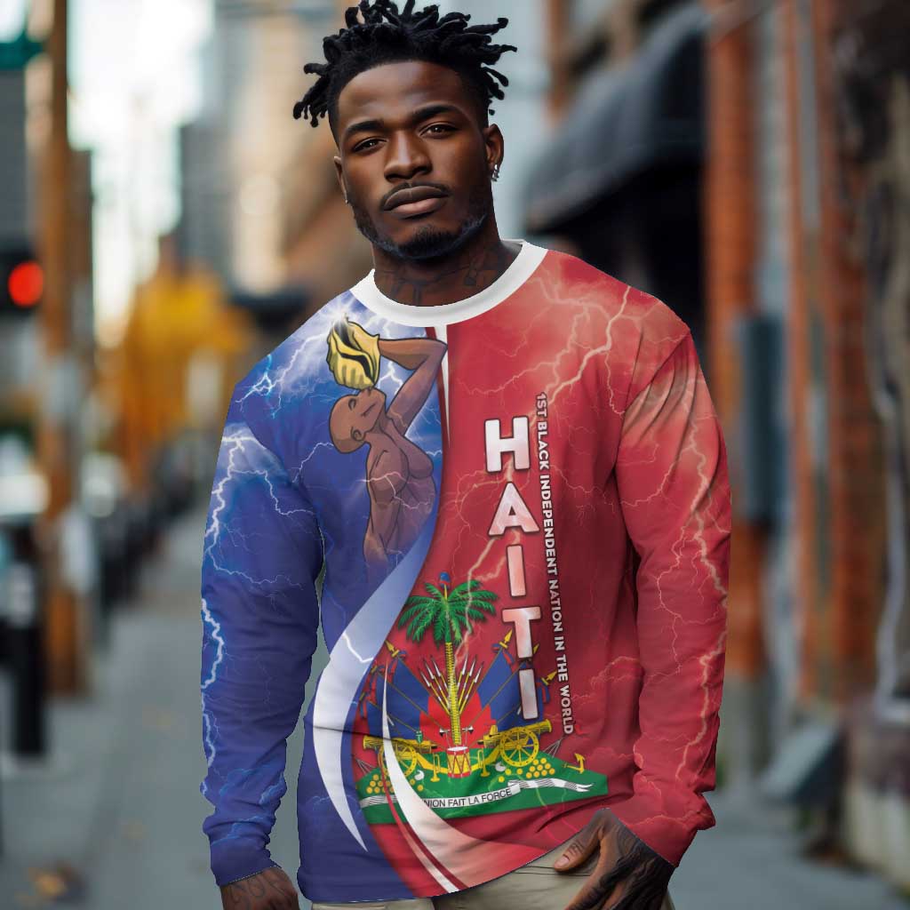 Haiti Independence Day Long Sleeve Shirt The First Black Independent Nation - African Pride