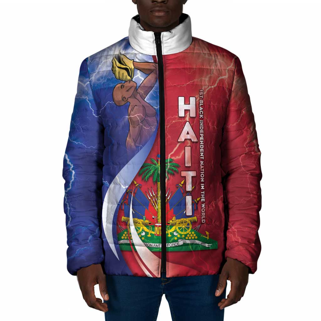 Haiti Independence Day Padded Jacket The First Black Independent Nation