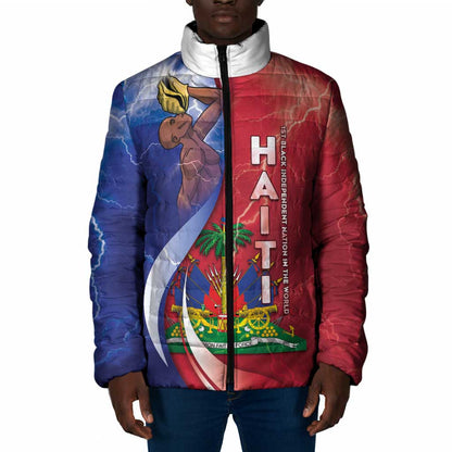 Haiti Independence Day Padded Jacket The First Black Independent Nation