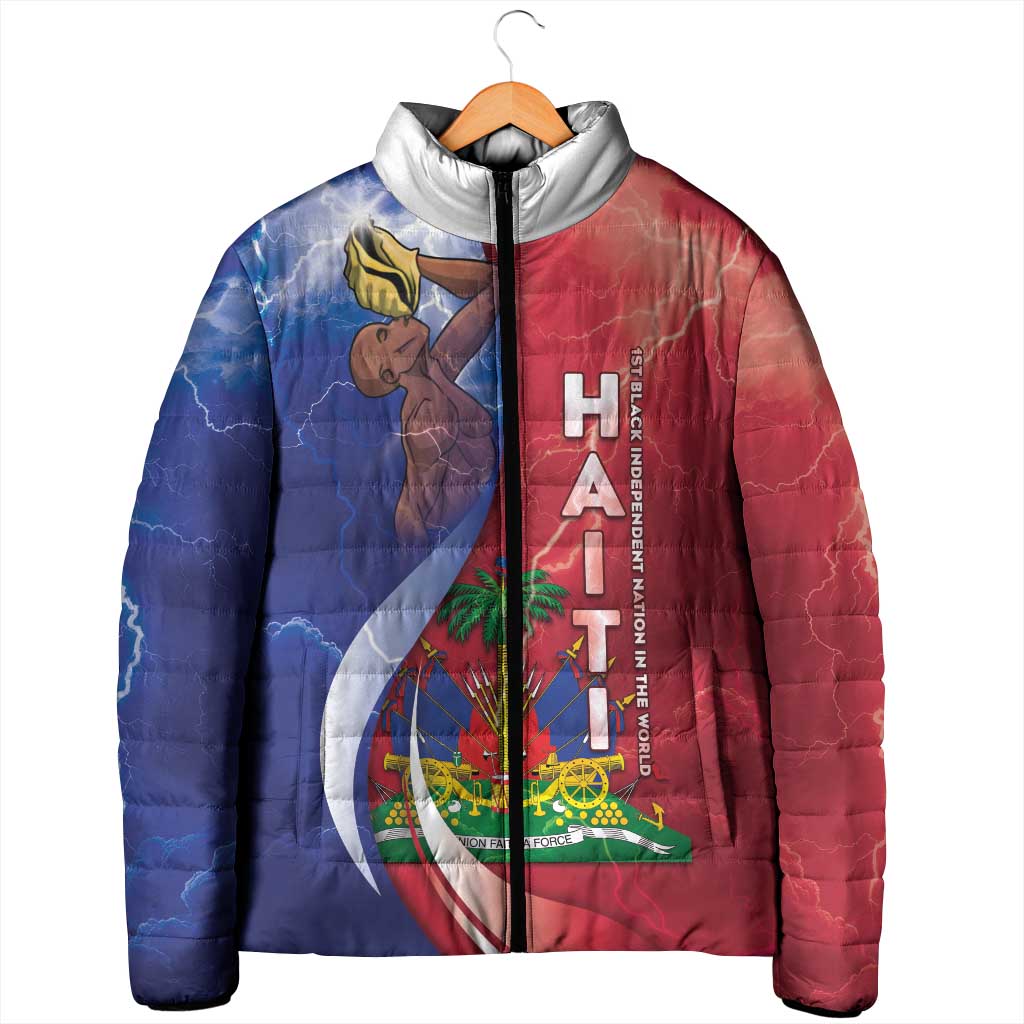 Haiti Independence Day Padded Jacket The First Black Independent Nation