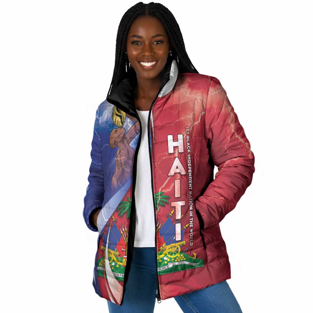 Haiti Independence Day Padded Jacket The First Black Independent Nation