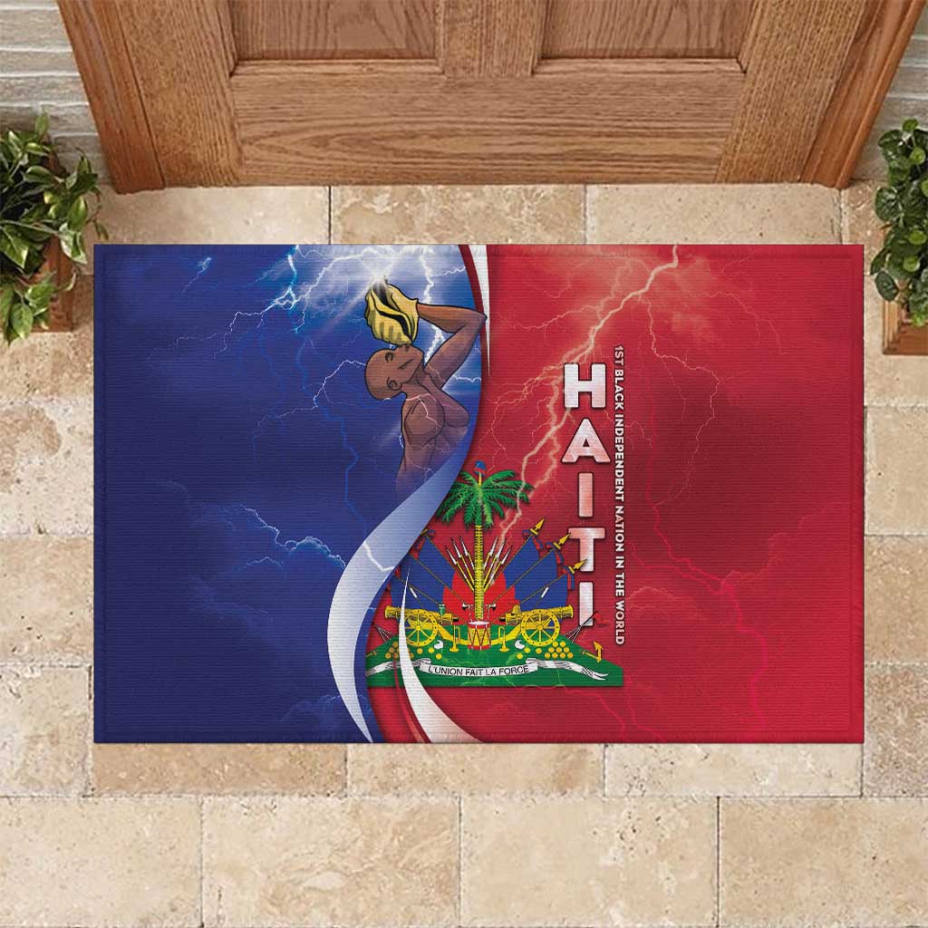 Haiti Independence Day Rubber Doormat The First Black Independent Nation - African Pride
