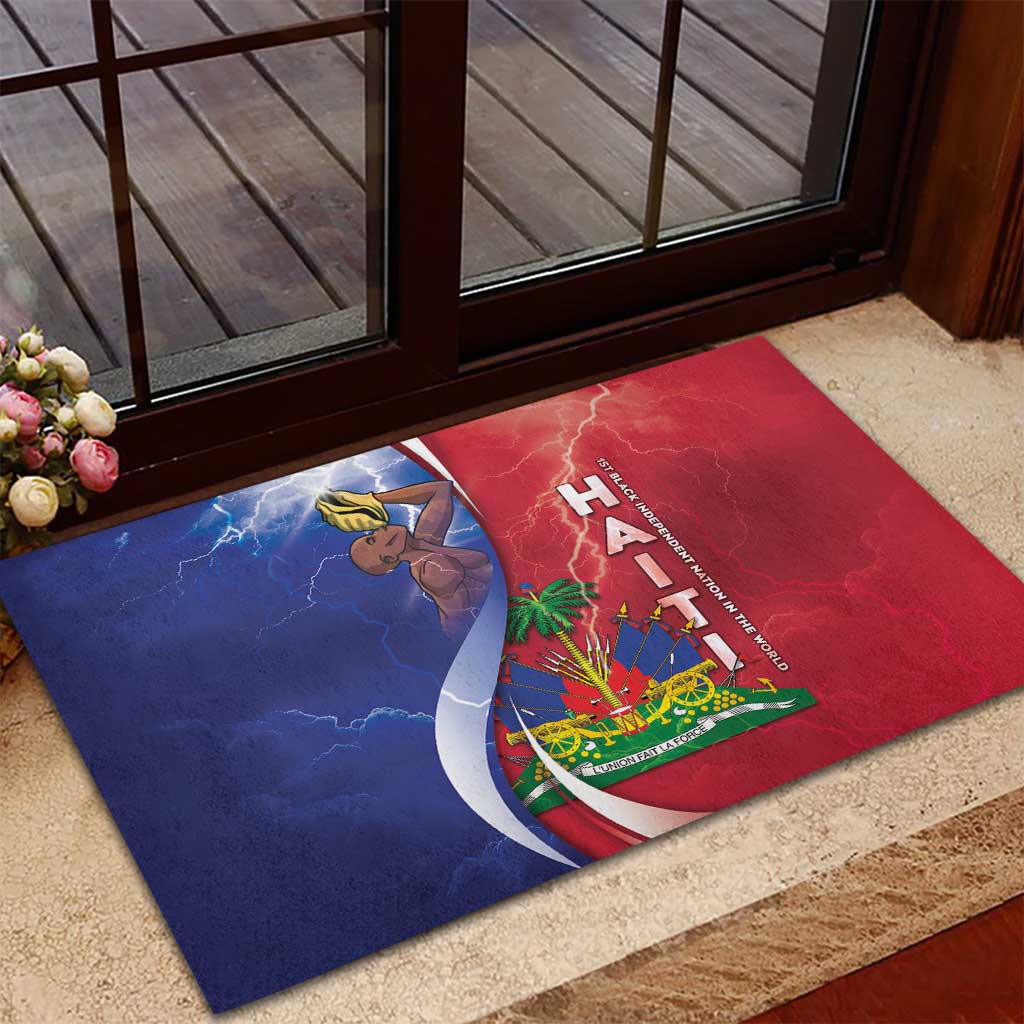 Haiti Independence Day Rubber Doormat The First Black Independent Nation - African Pride