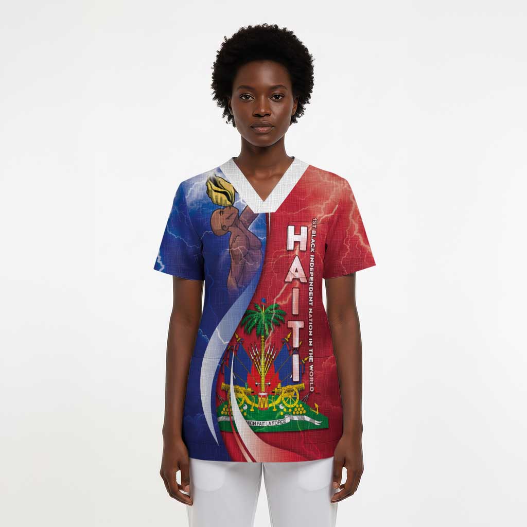 Haiti Independence Day Scrub Top The First Black Independent Nation - African Pride