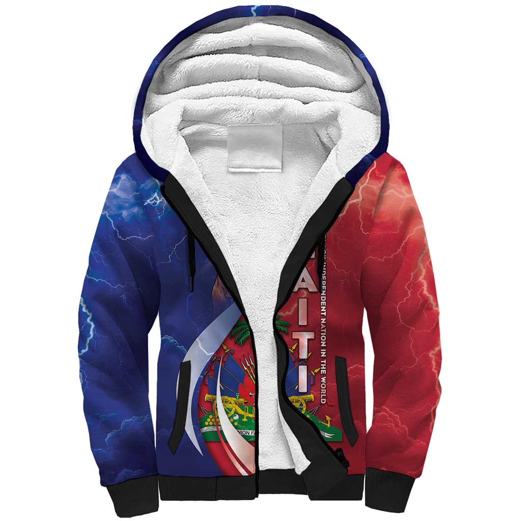 Haiti Independence Day Sherpa Hoodie The First Black Independent Nation - African Pride