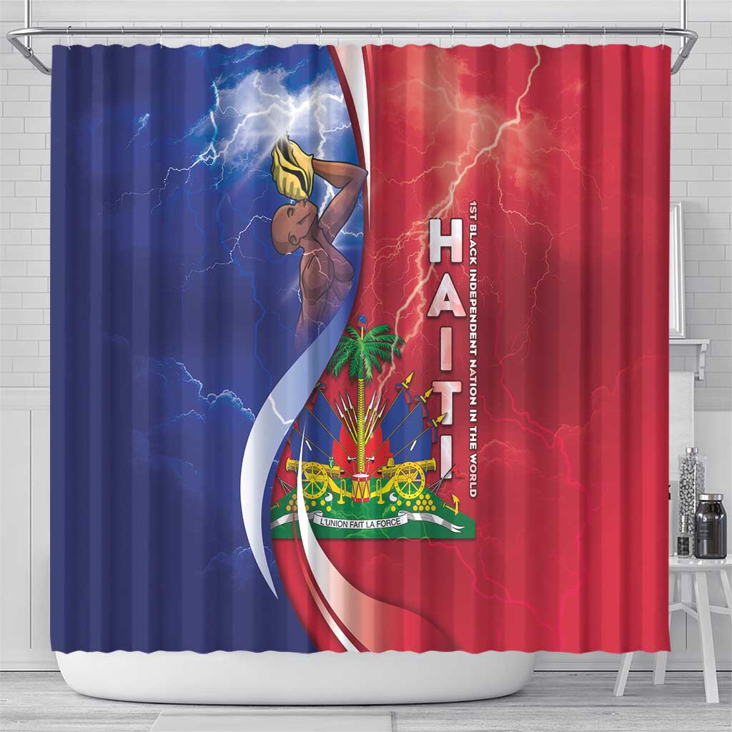 Haiti Independence Day Shower Curtain The First Black Independent Nation - African Pride