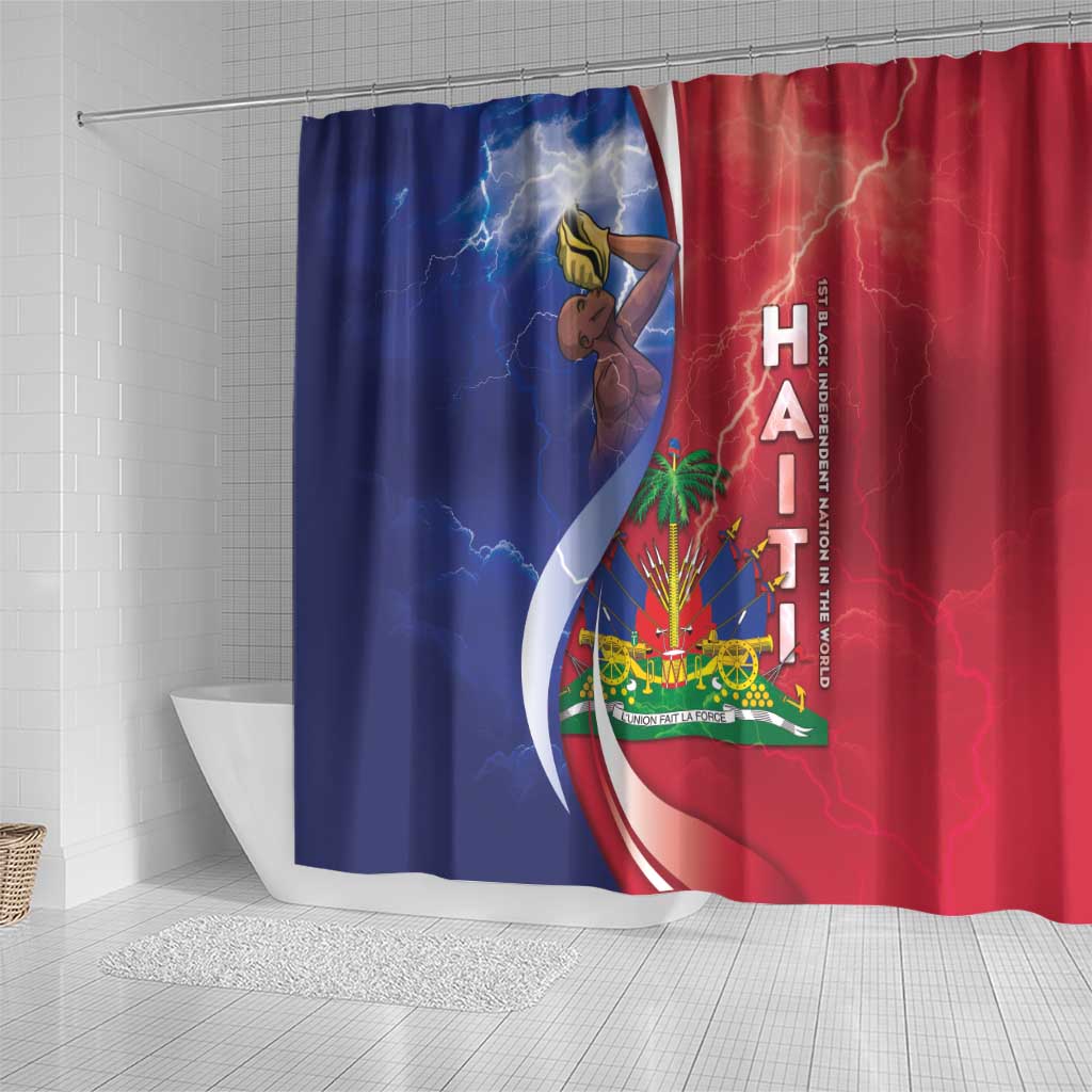 Haiti Independence Day Shower Curtain The First Black Independent Nation - African Pride