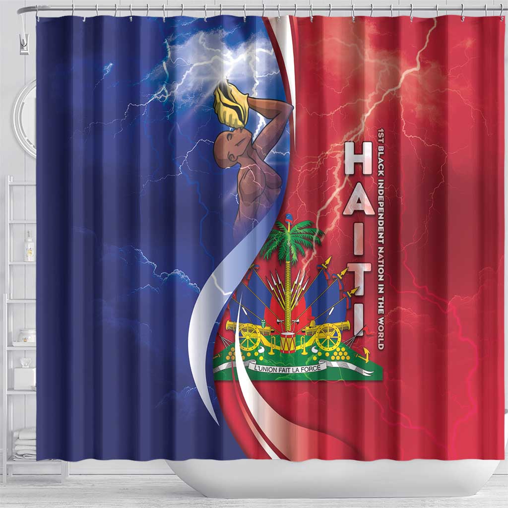Haiti Independence Day Shower Curtain The First Black Independent Nation - African Pride