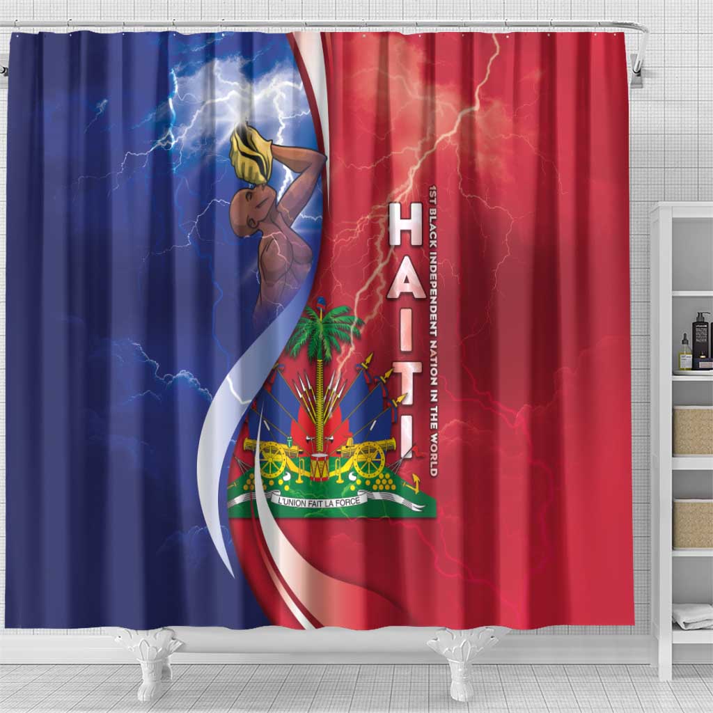 Haiti Independence Day Shower Curtain The First Black Independent Nation - African Pride