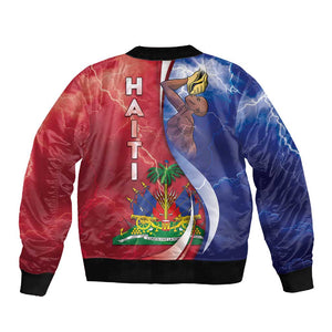 Haiti Independence Day Sleeve Zip Bomber Jacket The First Black Independent Nation - African Pride