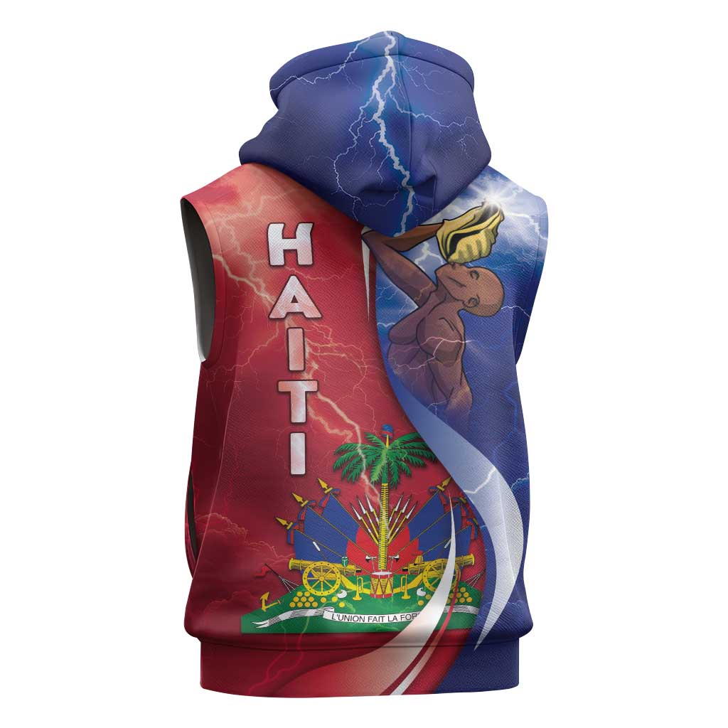 Haiti Independence Day Sleeveless Zip Hoodie The First Black Independent Nation - African Pride