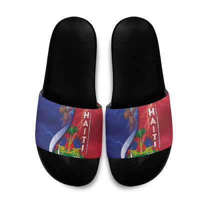 Haiti Independence Day Slide Sandals The First Black Independent Nation