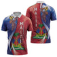 Haiti Independence Day Zipper Polo Shirt The First Black Independent Nation