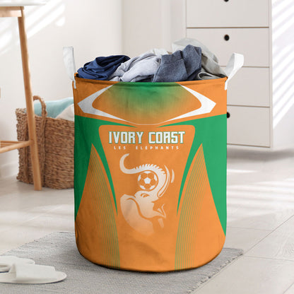 Ivory Coast Football 2026 Laundry Basket Go Les Elephants