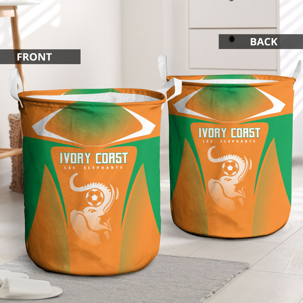 Ivory Coast Football 2026 Laundry Basket Go Les Elephants