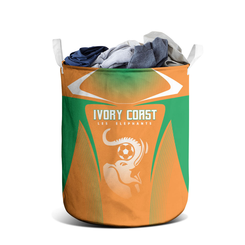 Ivory Coast Football 2026 Laundry Basket Go Les Elephants