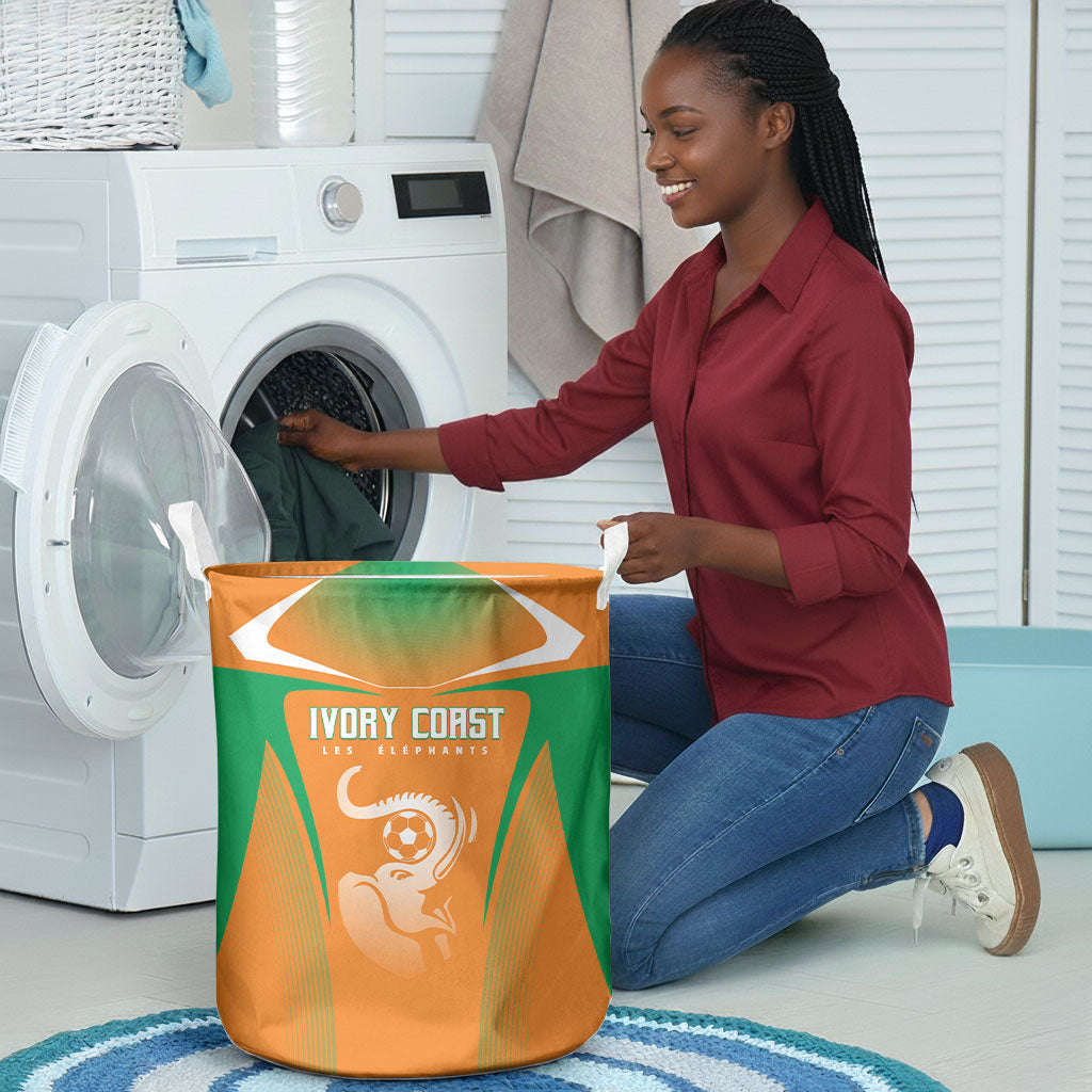 Ivory Coast Football 2026 Laundry Basket Go Les Elephants