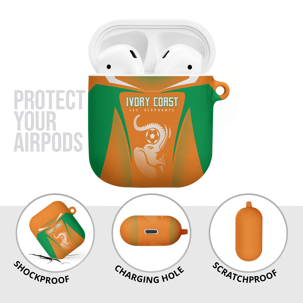 Ivory Coast Football 2026 AirPods Case Go Les Elephants