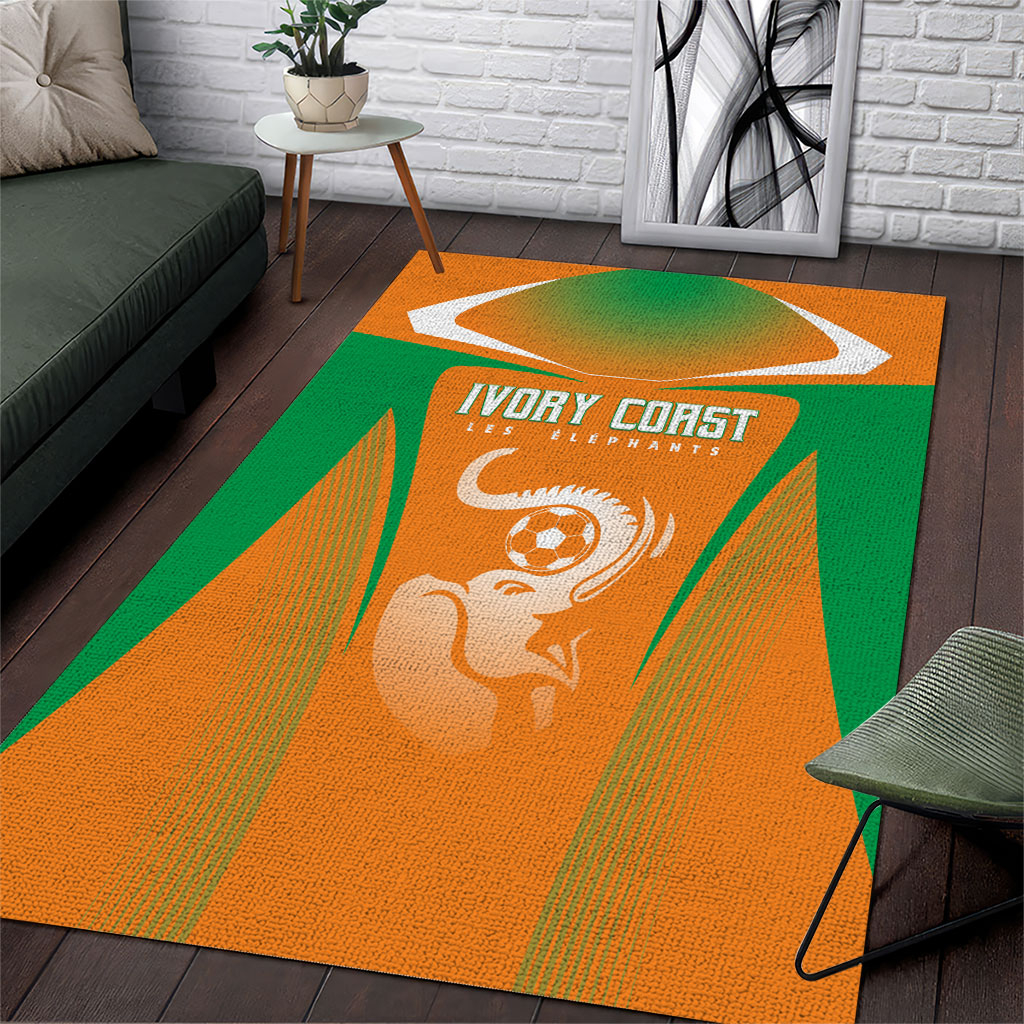 Ivory Coast Football 2026 Area Rug Go Les Elephants