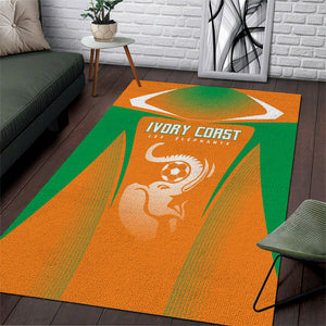 Ivory Coast Football 2026 Area Rug Go Les Elephants