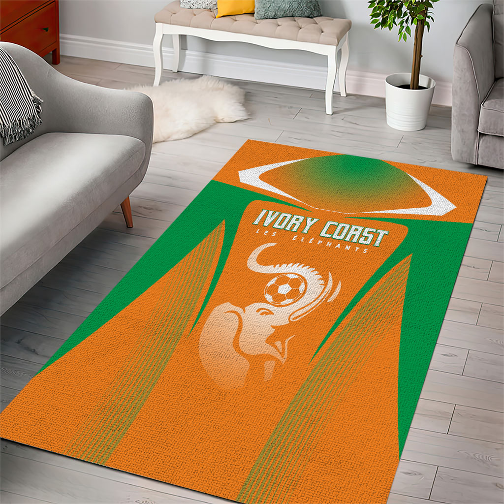 Ivory Coast Football 2026 Area Rug Go Les Elephants