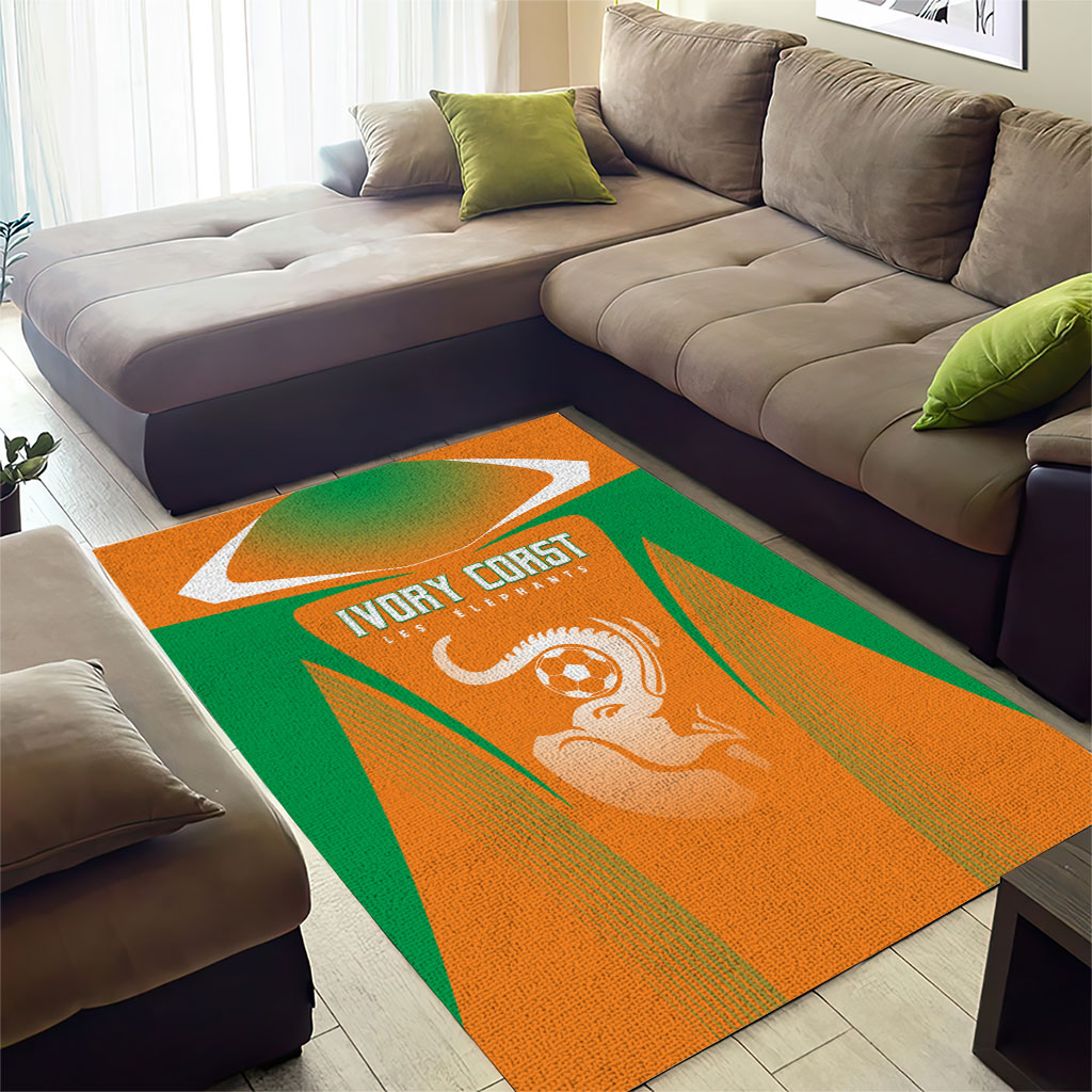 Ivory Coast Football 2026 Area Rug Go Les Elephants
