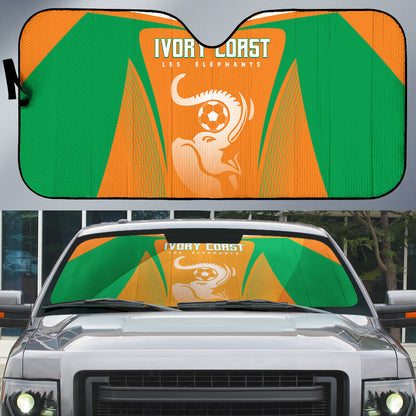 Ivory Coast Football 2026 Auto Sun Shade Go Les Elephants