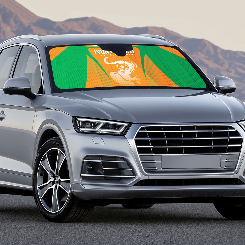 Ivory Coast Football 2026 Auto Sun Shade Go Les Elephants