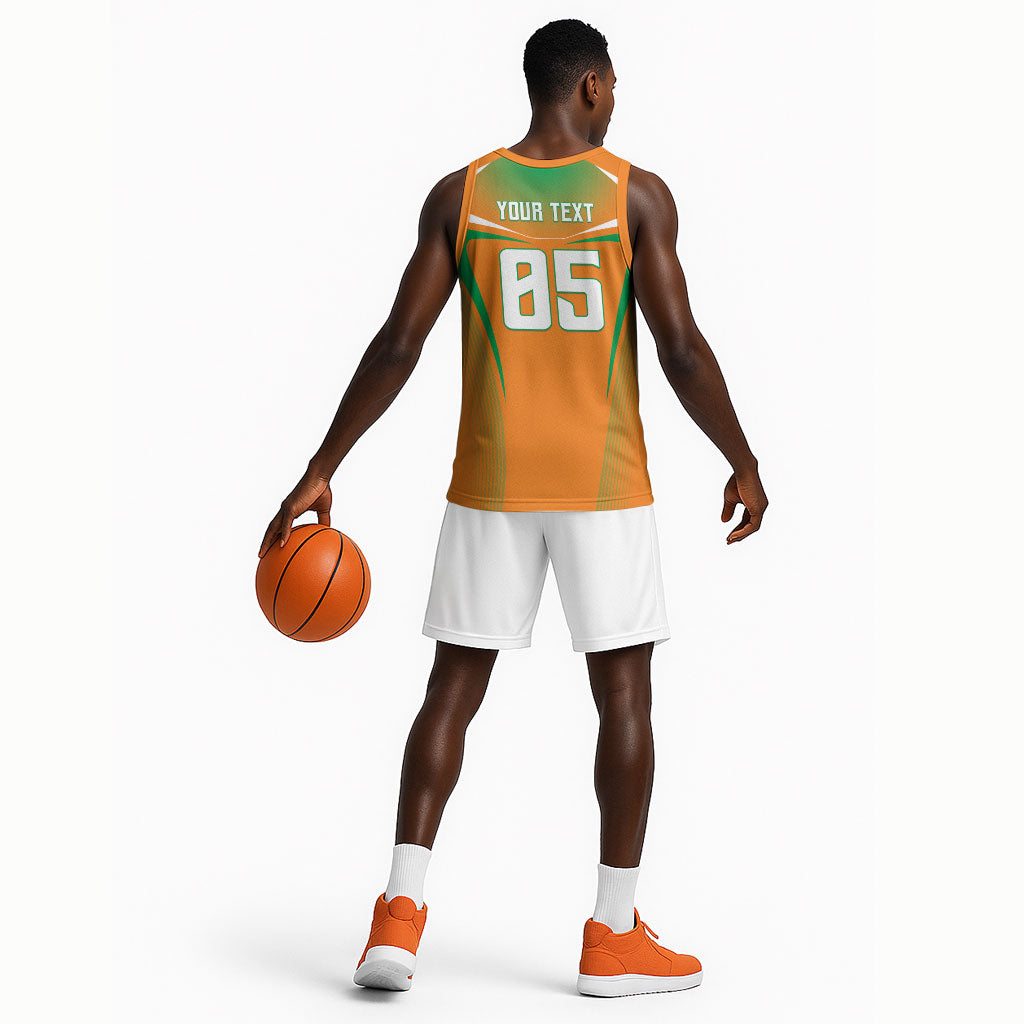 Custom Ivory Coast Football 2026 Basketball Jersey Go Les Elephants