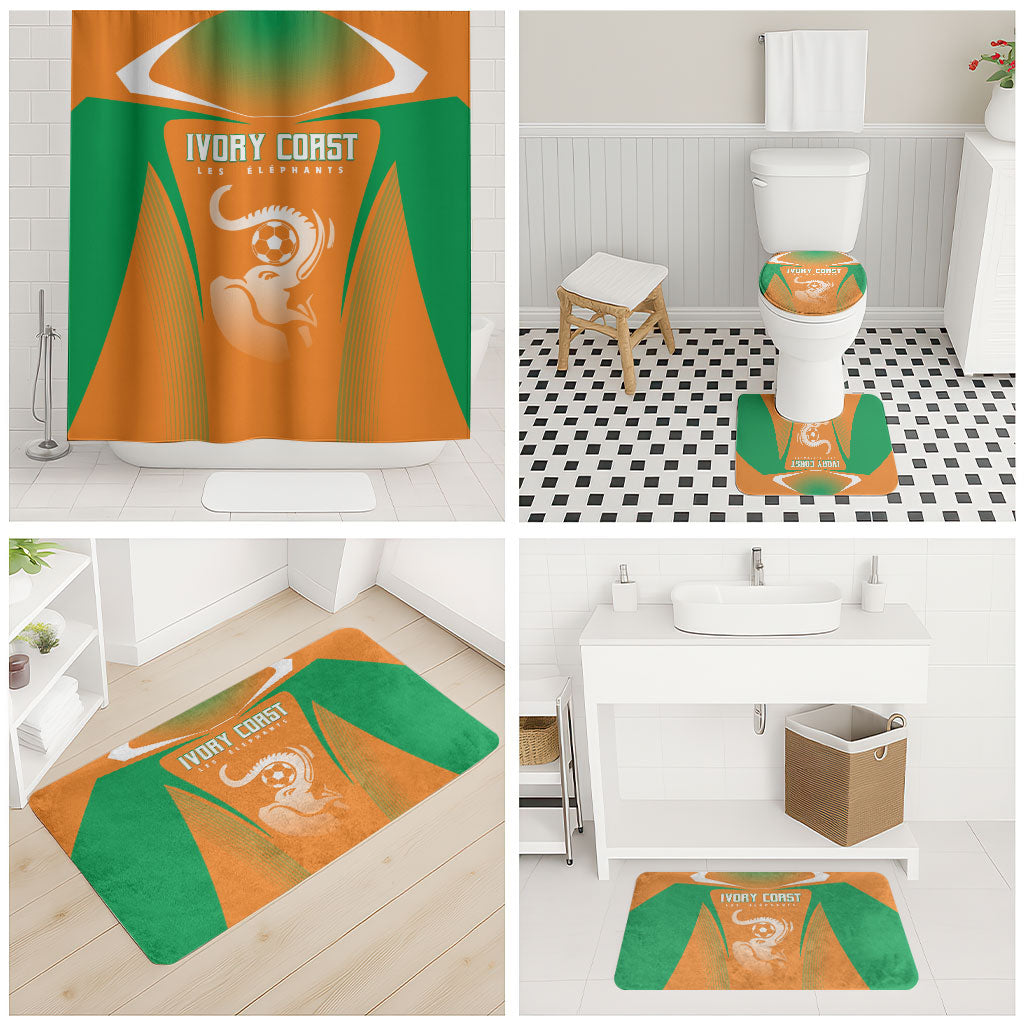 Ivory Coast Football 2026 Bathroom Set Go Les Elephants