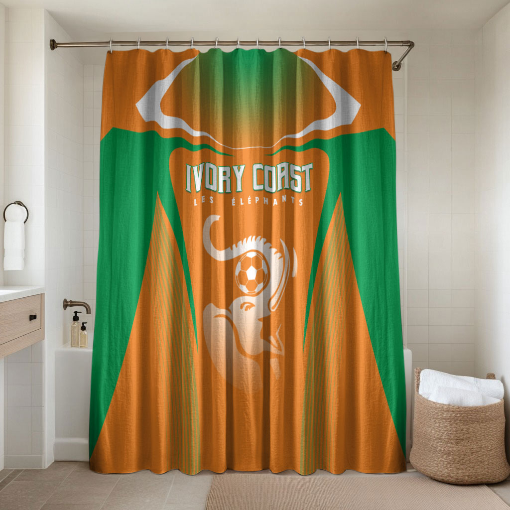 Ivory Coast Football 2026 Bathroom Set Go Les Elephants