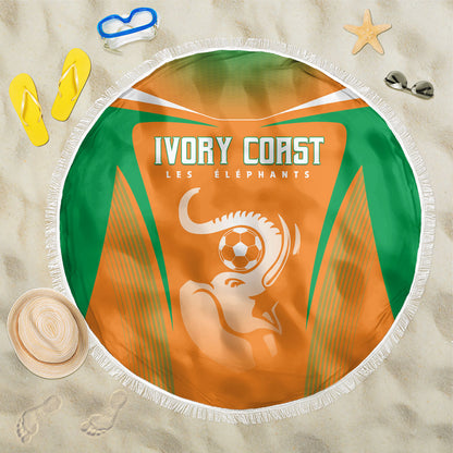 Ivory Coast Football 2026 Beach Blanket Go Les Elephants