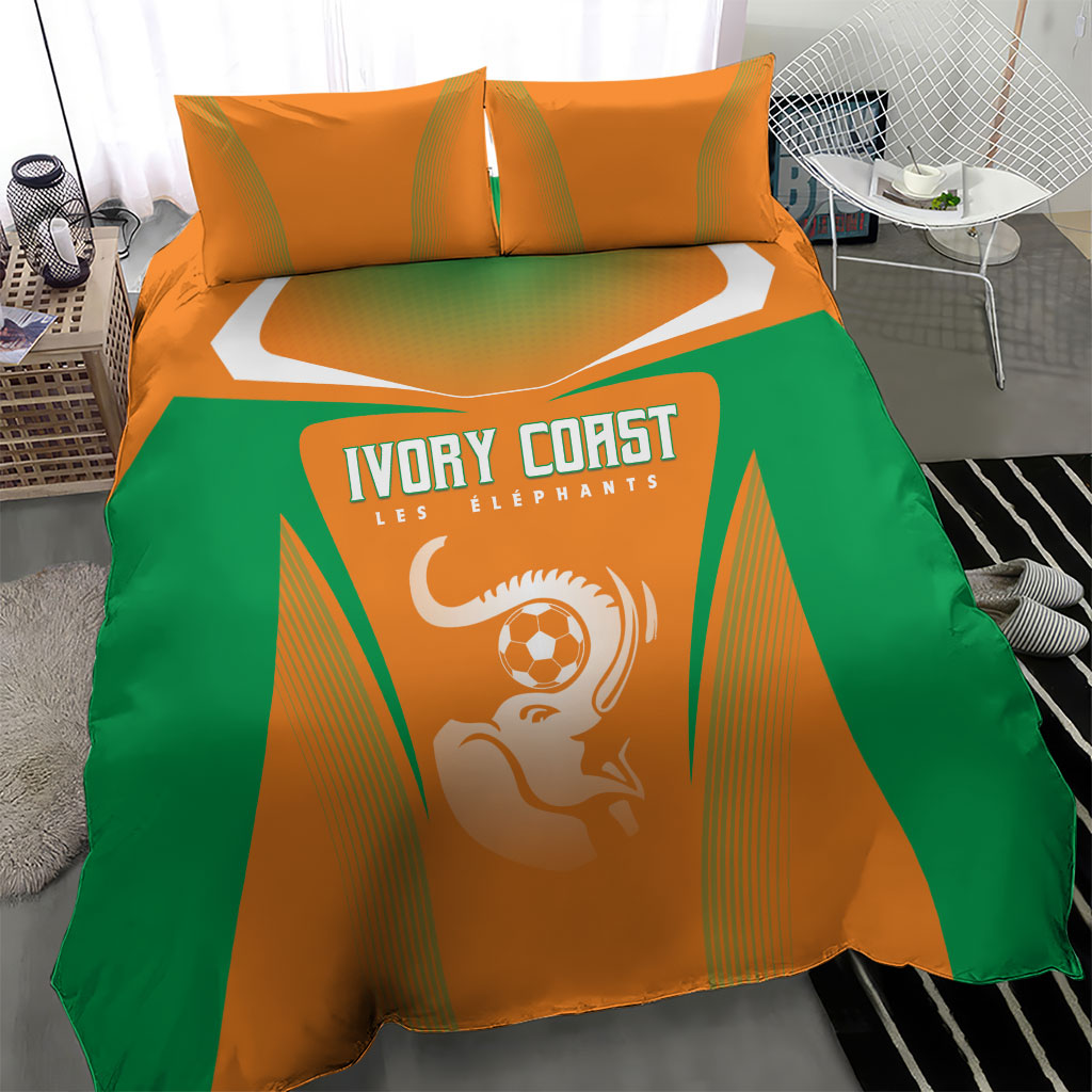 Ivory Coast Football 2026 Bedding Set Go Les Elephants
