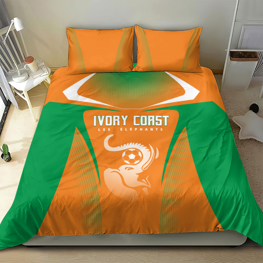 Ivory Coast Football 2026 Bedding Set Go Les Elephants