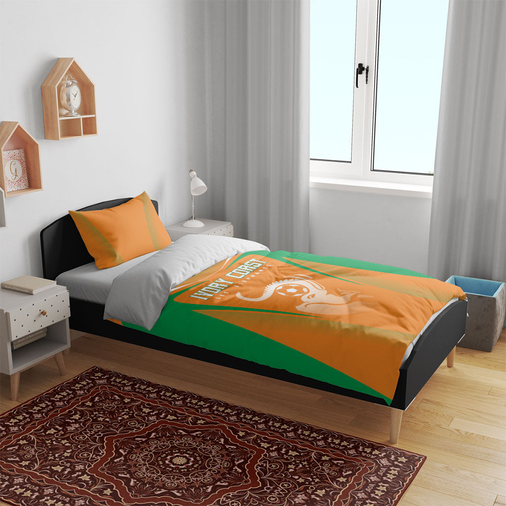 Ivory Coast Football 2026 Bedding Set Go Les Elephants